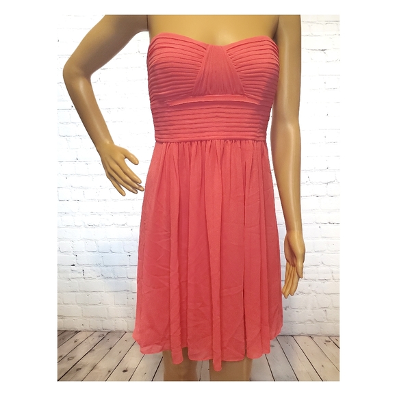 NWT BCBGMaxAzria Summer Chiffon Dress - Picture 3 of 7